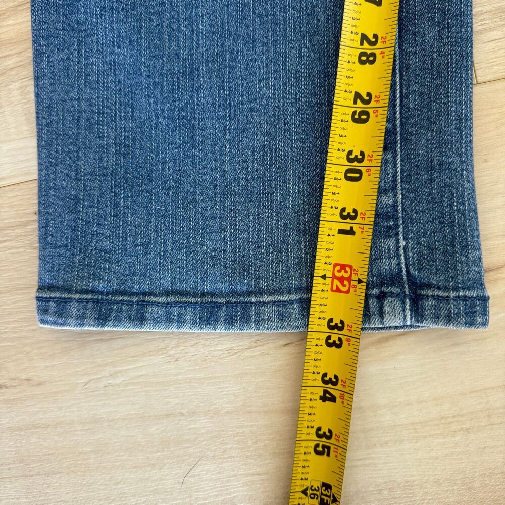 NYDJ Lift Tuck Jeans Womens 12 Blue Straight Leg Stretch Denim USA Made Classic - Picture 9 of 9